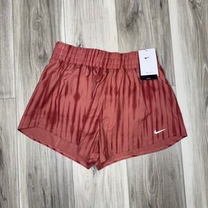 NWT Nike Dri Fit Women's M Athletic Shorts Mauve Pink Tie Dye Gym Running